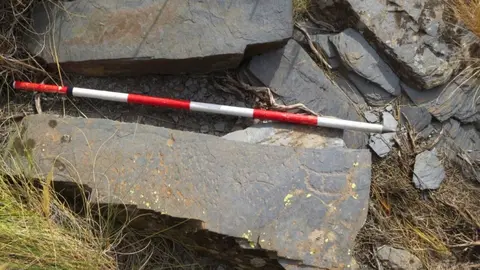 Grabados rupestres en dos piedras ubicadas en la Sierra de Los Filabres