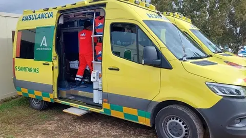 Una ambulancia se desplaz&oacute; hasta el lugar de los hechos (2)