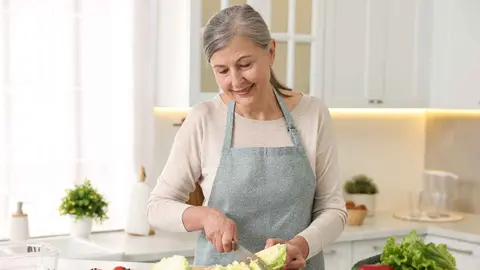 Una ama de casa pensionista de la Seguridad Social