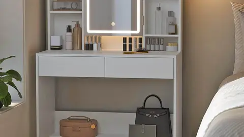 Tocador con Luces LED de 3 Colores