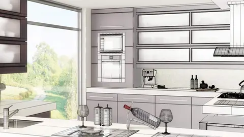 Dise&ntilde;o de cocina funcional