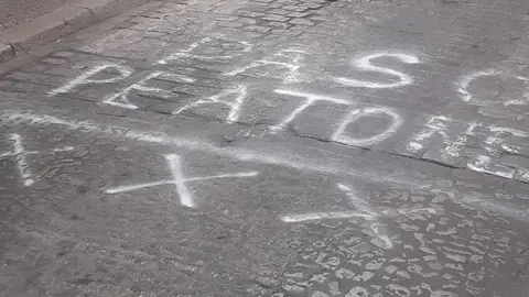 Pintada en el barrio de San Miguel