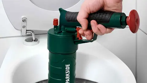 Desatascador de tuber&iacute;as de aire comprimido Parkside de Lidl