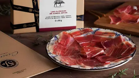 El jam&oacute;n de bellota 100% ib&eacute;rico loncheado Cinco Jotas de El Corte Ingl&eacute;s
