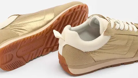 Zapatillas deportivas brillantes con cordones en liso de Parfois