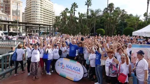 Imagen de archivo de una marcha saludable de las personas mayores en M&aacute;laga