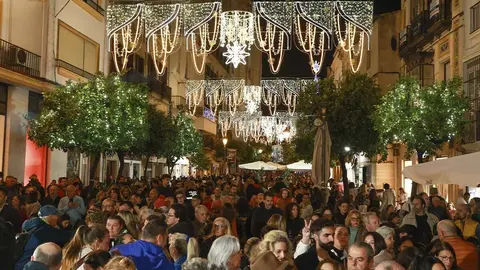 Encendido del alumbrado de Navidad 2023 en Jerez | Cristo Garc&iacute;a