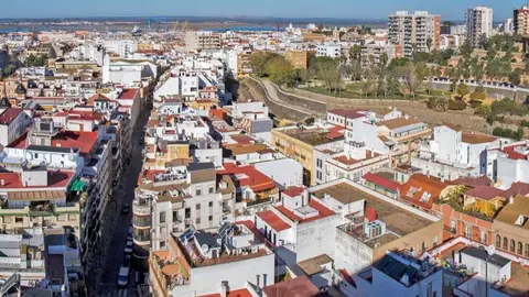 Imagen a&eacute;rea de Huelva