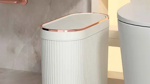 Bote de basura para inodoro delgado y sellado con tapa GENERIQUE de Leroy Merlin