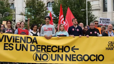 Manifestaci&oacute;n en Madrid por el derecho a la vivienda