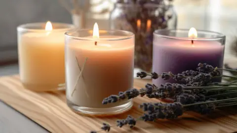 Vela perfumada Amber Bosque Verde de Mercadona