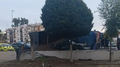 El lugar donde se produjo el accidente