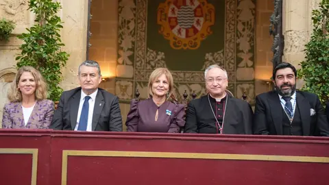 Garc&iacute;a-Pelayo durante la procesi&oacute;n Magna de Jerez