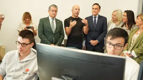 Antonio Sanz, durante la inauguraci&oacute;n de las nuevas instalaciones del CADE en Rota