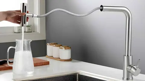 Grifo de cocina de 360&ordm; y 4 modos de ajuste agua Cieex de Amazon