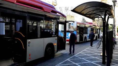 Autobuses urbanos en Jerez