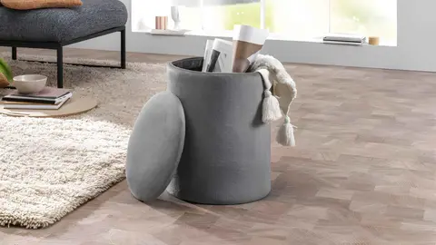 Taburete con compartimento de almacenamiento Livarno Home de Lidl