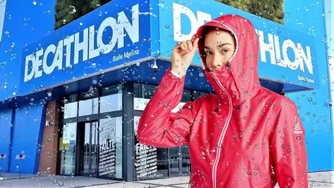Chaqueta cortavientos impermeable de Decathlon