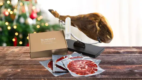 Pack de jam&oacute;n de cebo ib&eacute;rico cortado a cuchillo de La Nevera Espa&ntilde;ola