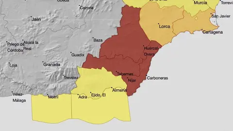 Activaci&oacute;n de la alerta roja en Almer&iacute;a