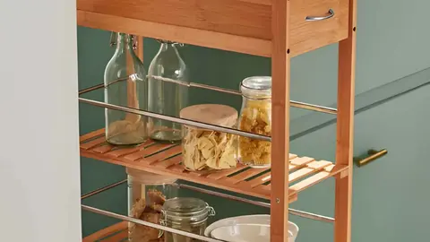 Carro auxiliar de cocina de bamb&uacute; Livarno Home de Lidl