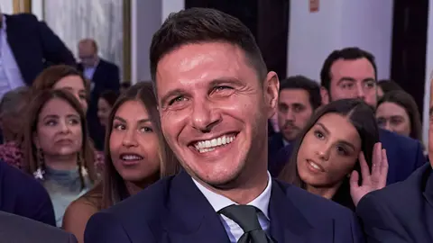 Joaqu&iacute;n S&aacute;nchez durante la entrega del t&iacute;tulo a 'Embajador de Sevilla' | Salvador L&oacute;pez Medina para El MIRA