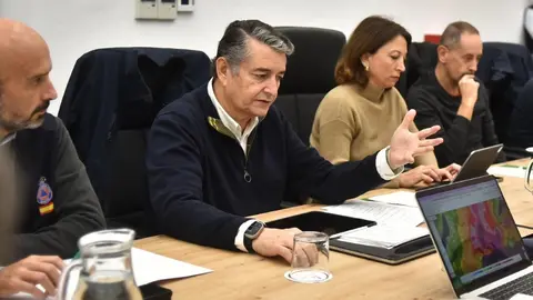 Antonio Sanz durante la gesti&oacute;n de la DANA