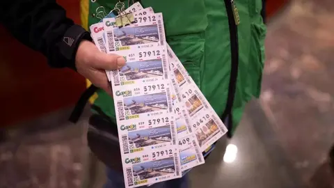 Un cuponero de la ONCE en una imagen de archivo