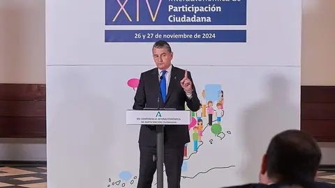 Antonio Sanz, durante la inauguraci&oacute;n de la Conferencia de Participaci&oacute;n Ciudadana | Salvador L&oacute;pez Medina