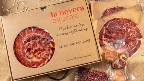 Pack premium de 14 sobres de jam&oacute;n de bellota 50% ib&eacute;rico cortado a cuchillo de La Nevera Espa&ntilde;ola