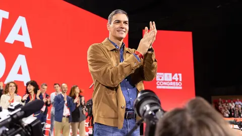 Pedro S&aacute;nchez en el 41 Congreso Federal del PSOE celebrado en Sevilla