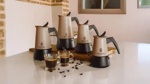 Cafetera Italiana Piccolina 600 Gold Cecotec