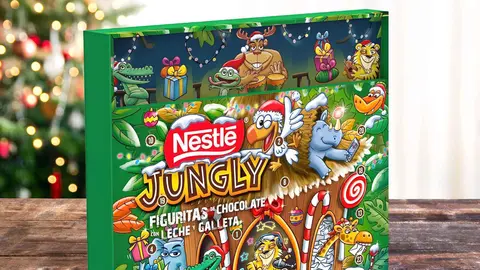 Calendario de Adviento de figuritas de chocolate con leche y galleta NESTLE JUNGLY en El Corte Ingl&eacute;s