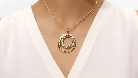 Collar con colgante de c&iacute;rculos de Parfois