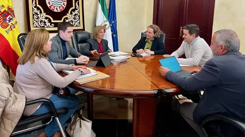Reuni&oacute;n mantenida en el Ayuntamiento de Jerez sobre el Plan de Cambio Clim&aacute;tico