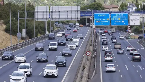 Tr&aacute;fico en las carreteras andaluzas en las vacaciones de Navidad