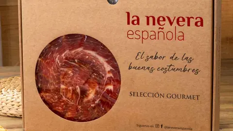 Pack premium de 14 sobres de jam&oacute;n de bellota 50% ib&eacute;rico cortado a cuchillo de La Nevera Espa&ntilde;ola