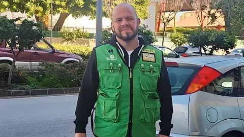 Jos&eacute; Antonio P&aacute;ez, vendedor de la ONCE