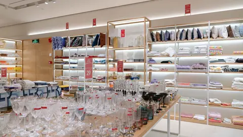 Interior de una tienda de Zara Home