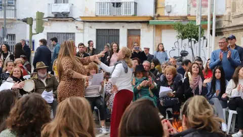 Zambomba en el centro de Jerez