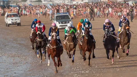 Carreras de Caballos de Sanl&uacute;car en una imagen de archivo
