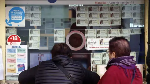 Una administraci&oacute;n de Loter&iacute;as en una foto de archivo