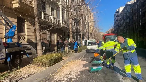 Imagen de los trabajos que se vienen desarrollando en Gran V&iacute;a