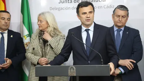 Bruno Garc&iacute;a, durante la presentaci&oacute;n del Plan Local de Maremotos | Cristo Garc&iacute;a