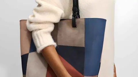 Bolso Shopper de Patchwork de Parfois