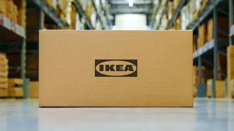 Caja de compra en una tienda de Ikea
