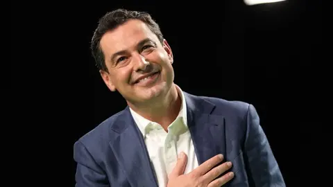 El presidente de la Junta de Andaluc&iacute;a, Juanma Moreno