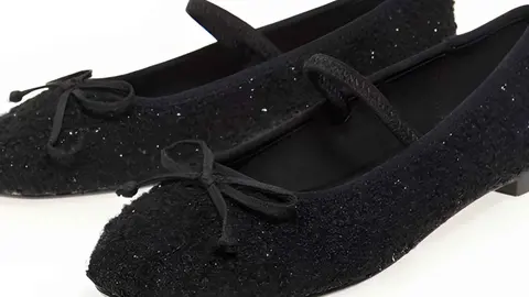 Bailarina tweed el&aacute;stico de Sfera