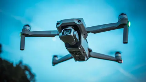 Un dron en una foto de archivo