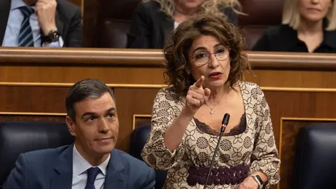 Mar&iacute;a Jes&uacute;s Montero, durante una intervenci&oacute;n en el Congreso de los Diputados